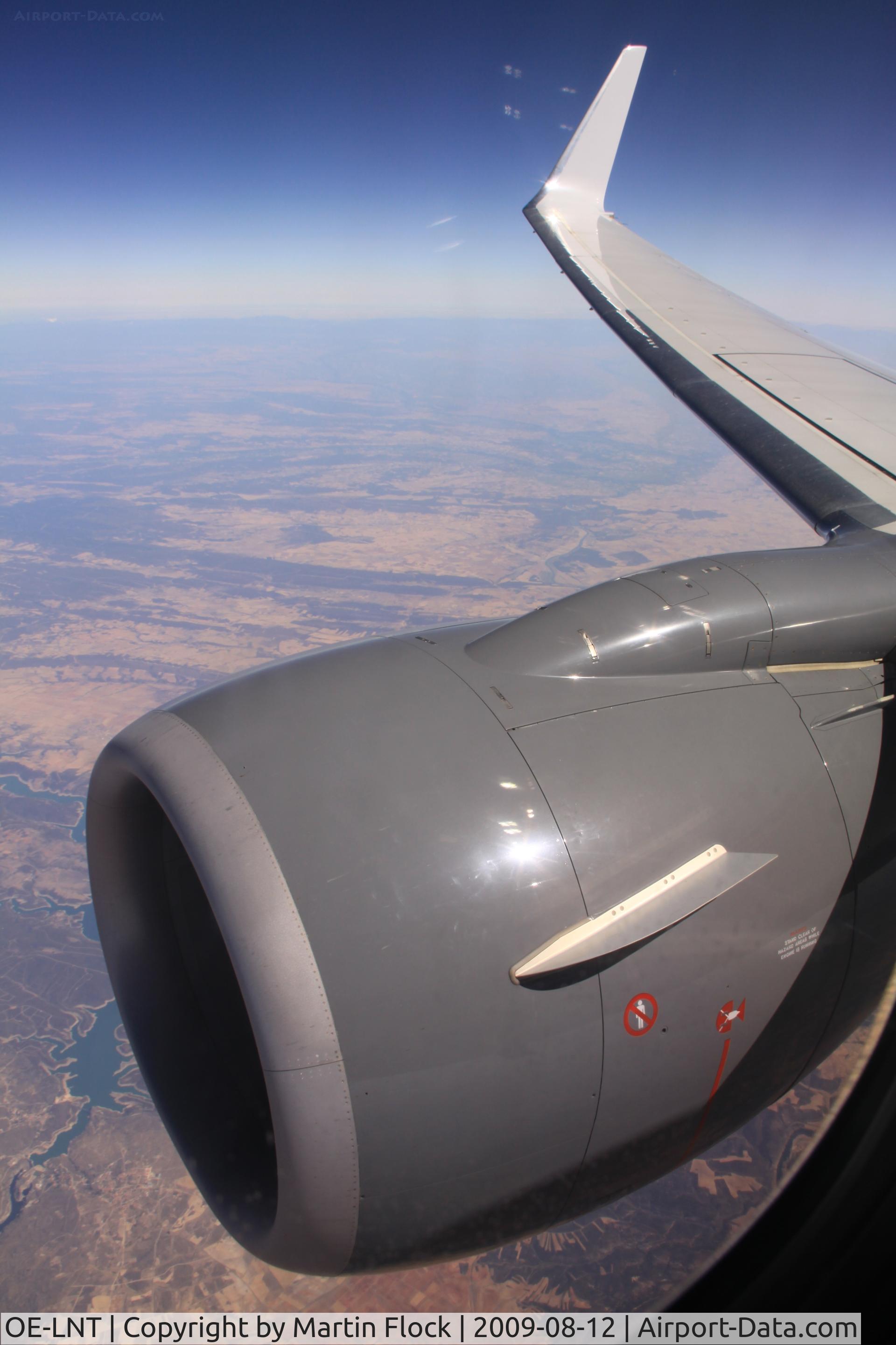 OE-LNT, 2006 Boeing 737-8Z9 C/N 33834, Over Spain