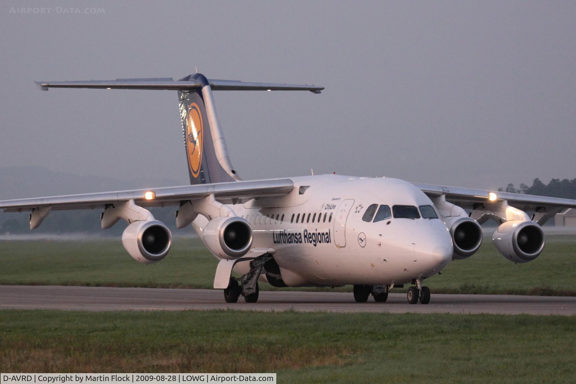 D-AVRD, 1995 British Aerospace Avro 146-RJ85 C/N E.2257, .