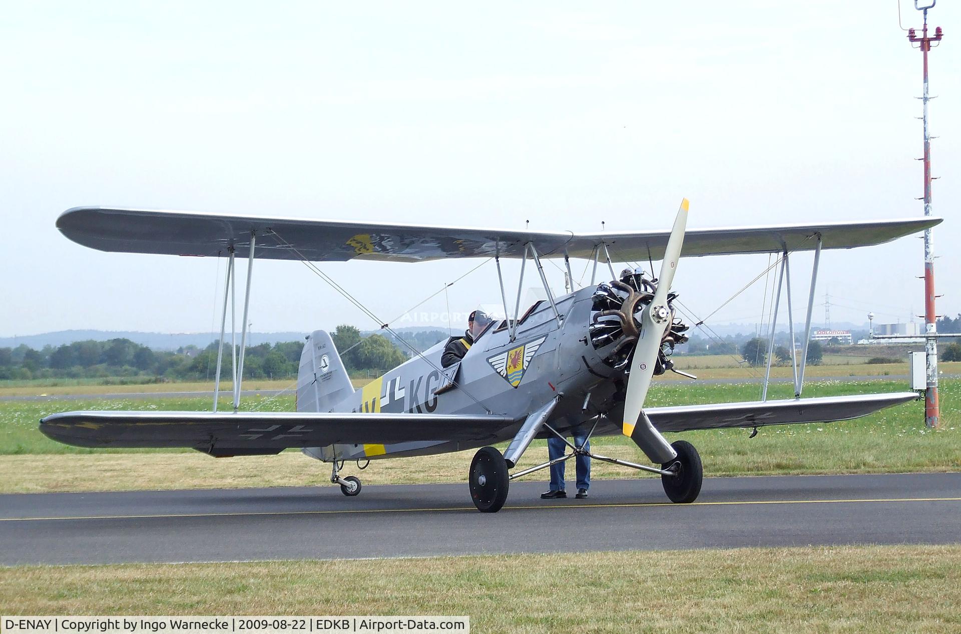 D-ENAY, 1940 Focke-Wulf Sk12 Stieglitz (Fw-44J) C/N 45, Focke-Wulf Fw 44J Stieglitz at the Bonn-Hangelar centennial jubilee airshow