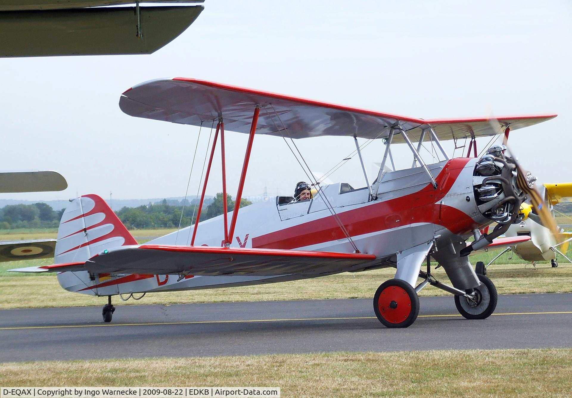 D-EQAX, 1936 Focke-Wulf Sk12 Stieglitz (Fw-44J) C/N 1899, Focke-Wulf Fw 44J Stieglitz at the Bonn-Hangelar centennial jubilee airshow