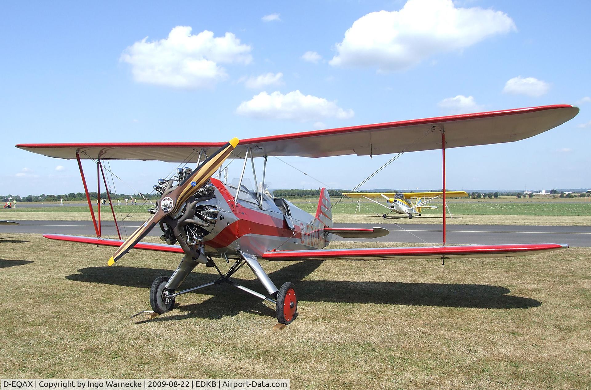 D-EQAX, 1936 Focke-Wulf Sk12 Stieglitz (Fw-44J) C/N 1899, Focke-Wulf Fw 44J Stieglitz at the Bonn-Hangelar centennial jubilee airshow