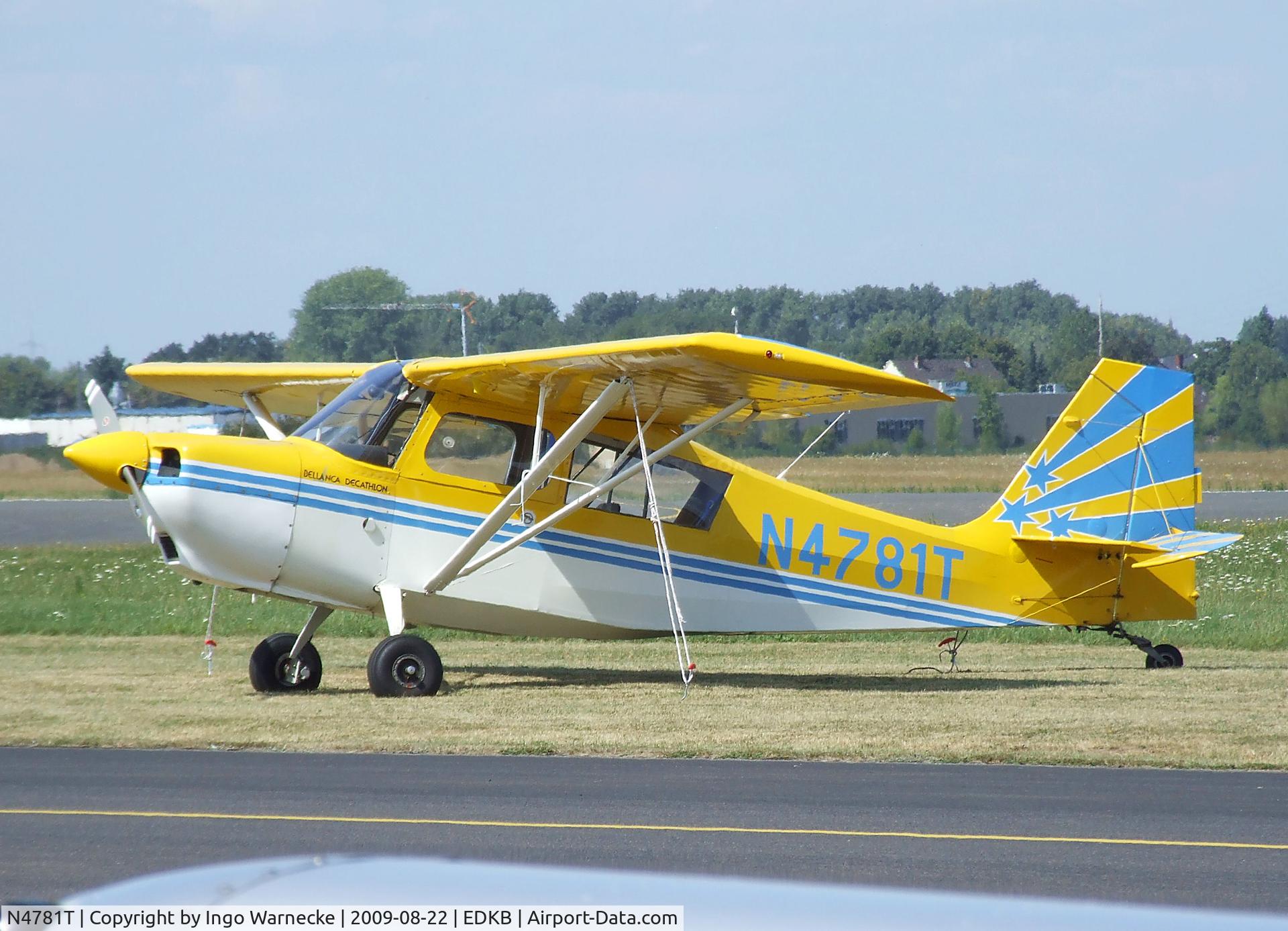 N4781T, Bellanca 8KCAB Decathlon C/N 170-75, Bellanca 8KCAB Decathlon at the Bonn-Hangelar centennial jubilee airshow
