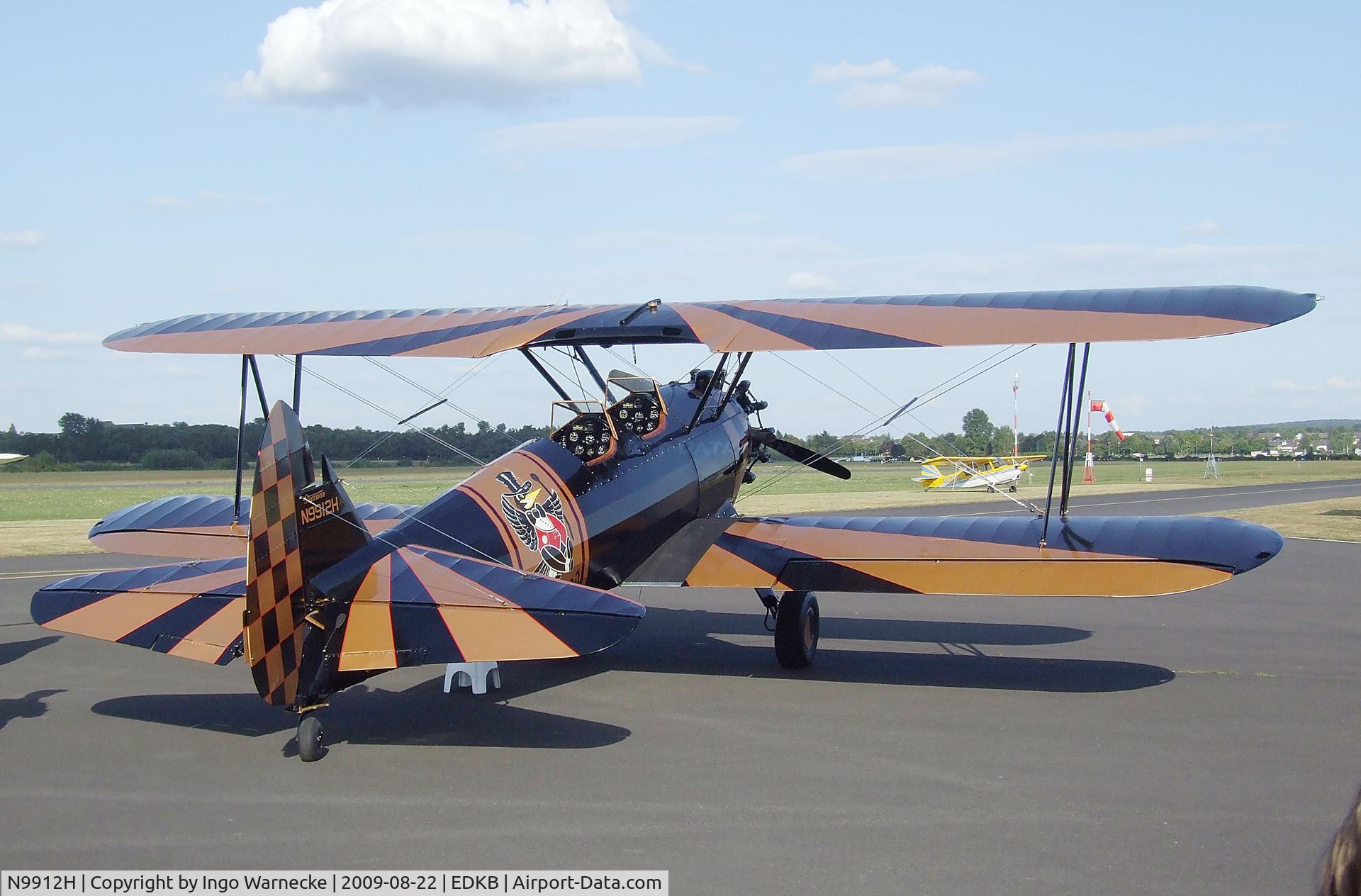 N9912H, 1943 Boeing N2S-3 Kaydet (B75N1) C/N 75-7213, Stearman B75N1 (N2S-3) at the Bonn-Hangelar centennial jubilee airshow