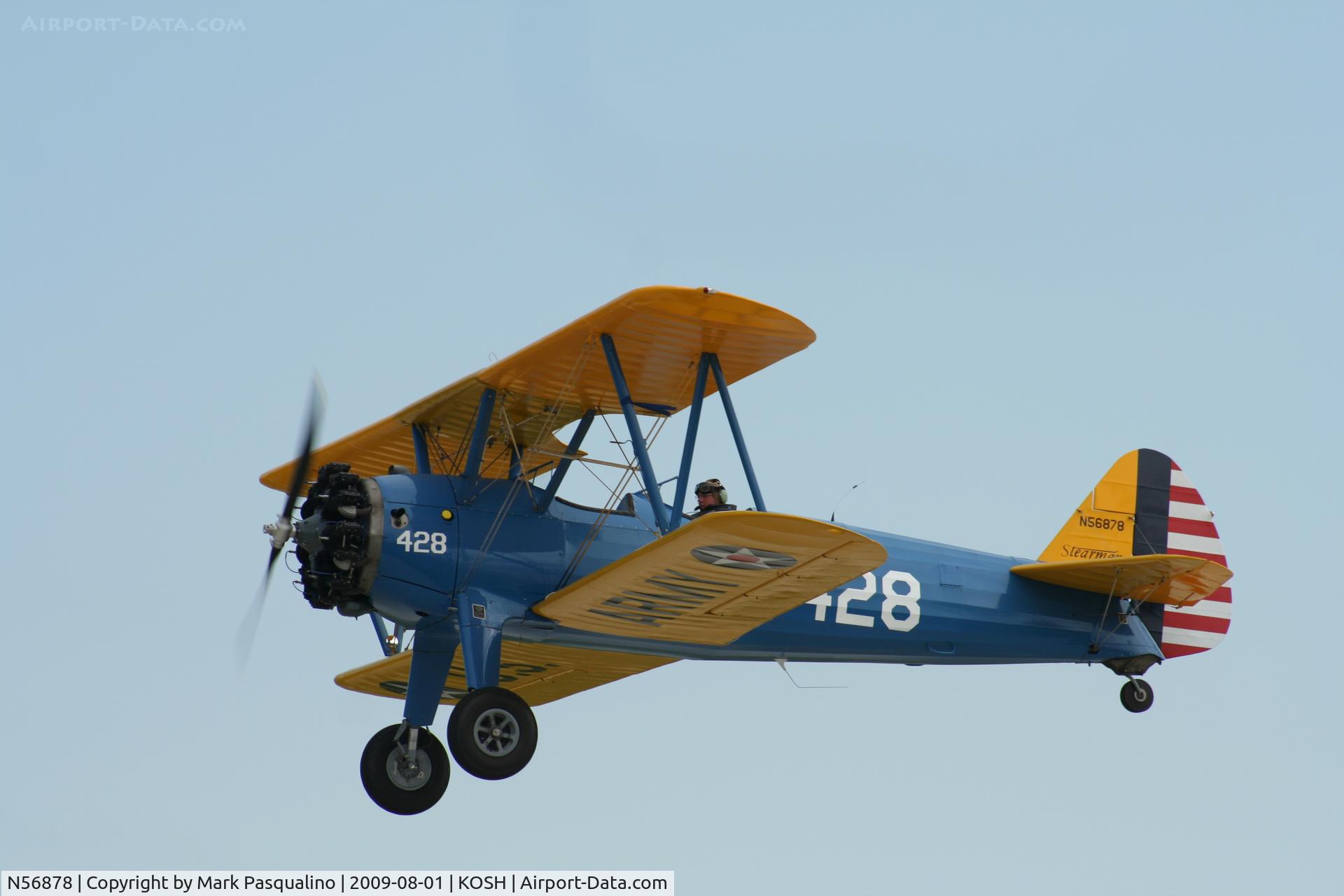 N56878, 1943 Boeing A75N1(PT17) C/N 75-1712, Stearman