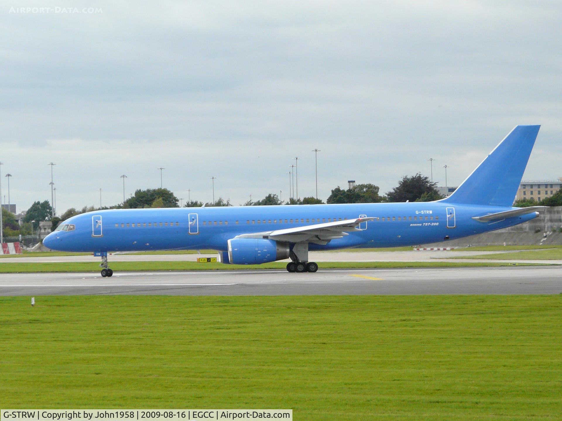 G-STRW, 1990 Boeing 757-28A C/N 24543, About to line up for departure