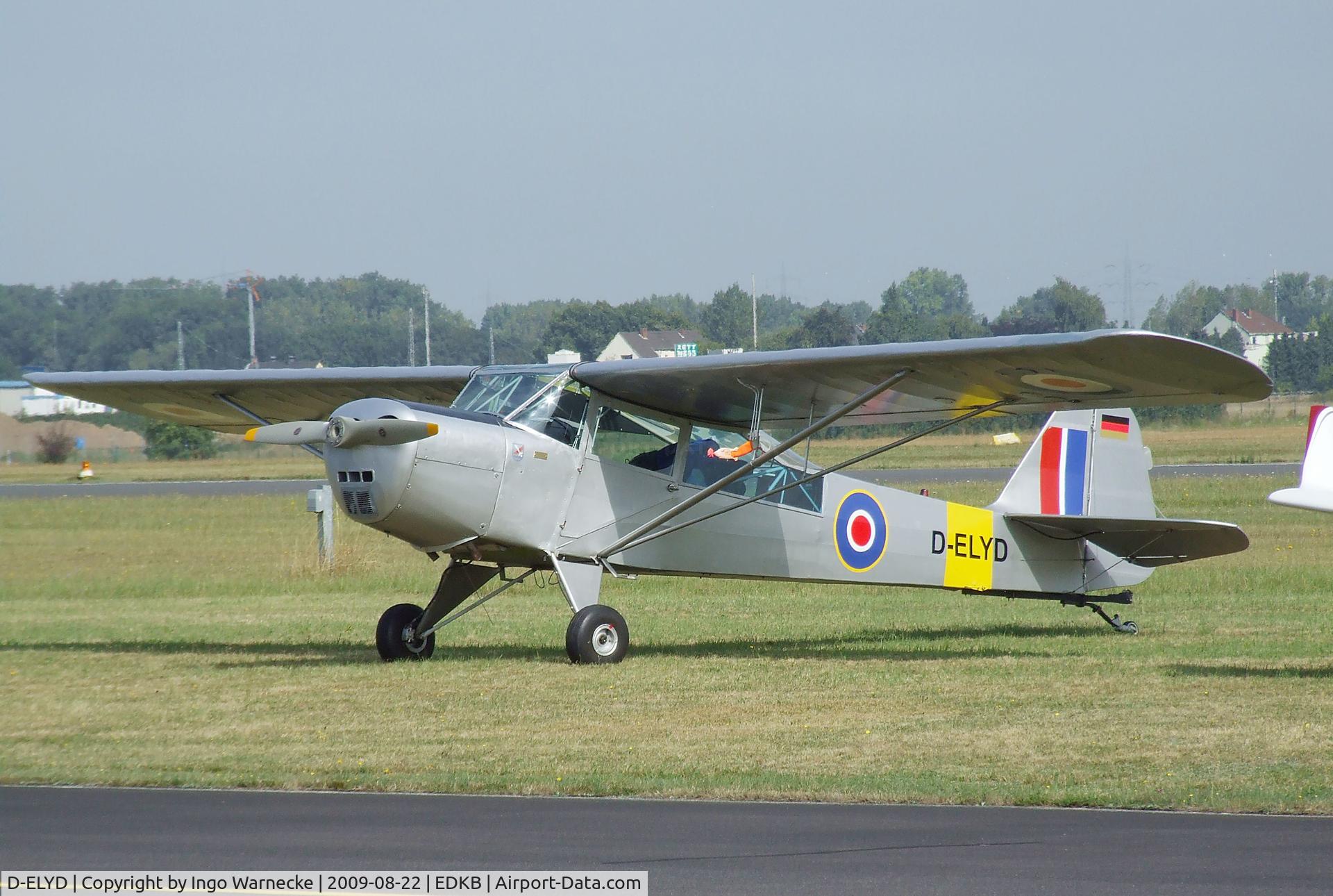 D-ELYD, 1950 Taylorcraft J Auster 5 C/N 1790, Taylorcraft Auster Mk5 at the Bonn-Hangelar centennial jubilee airshow