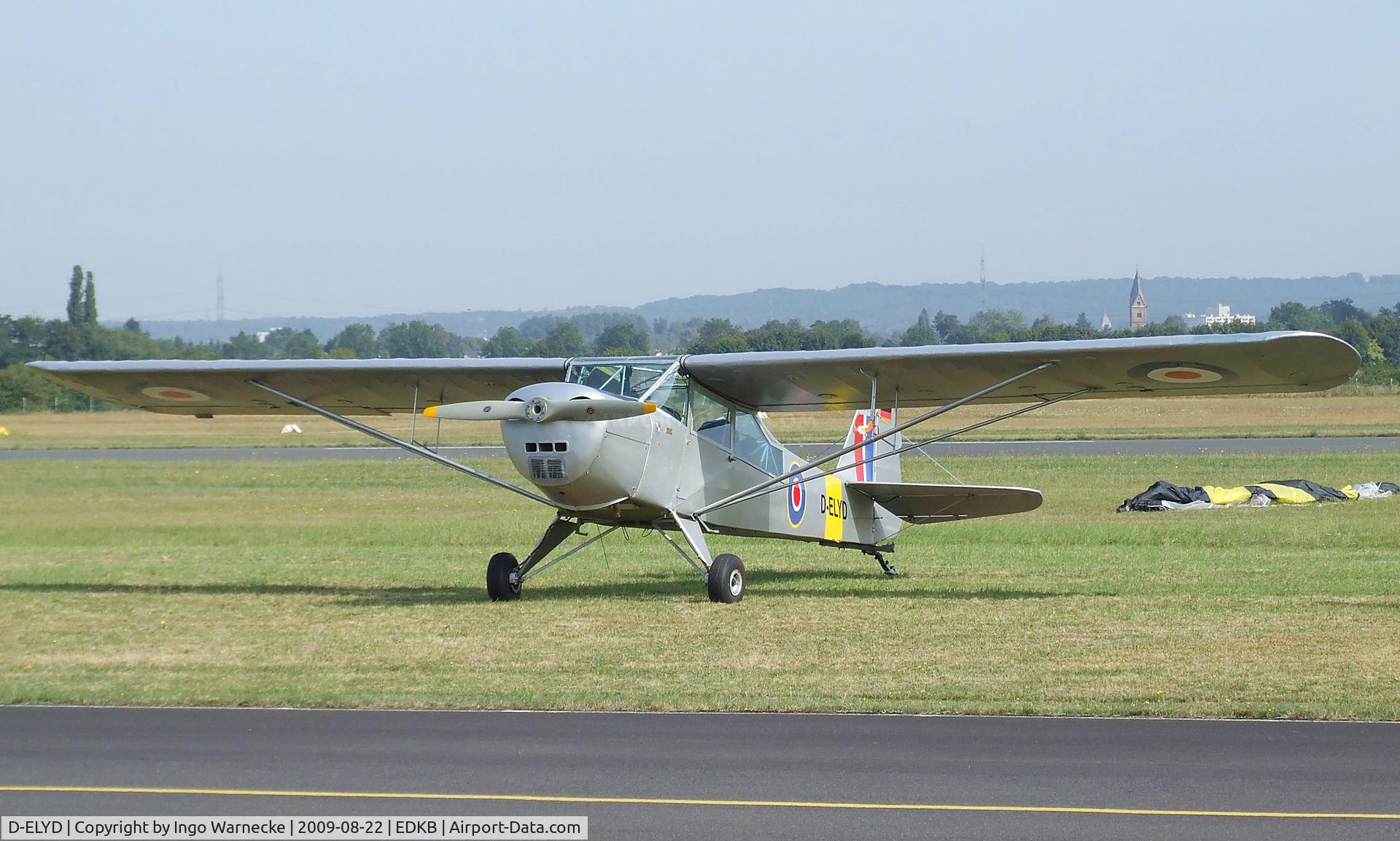 D-ELYD, 1950 Taylorcraft J Auster 5 C/N 1790, Taylorcraft Auster 5 at the Bonn-Hangelar centennial jubilee airshow
