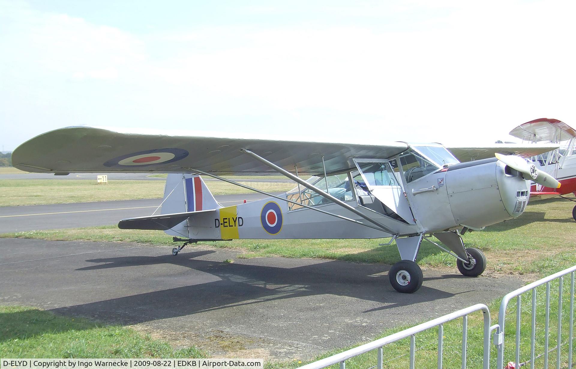 D-ELYD, 1950 Taylorcraft J Auster 5 C/N 1790, Taylorcraft Auster 5 at the Bonn-Hangelar centennial jubilee airshow