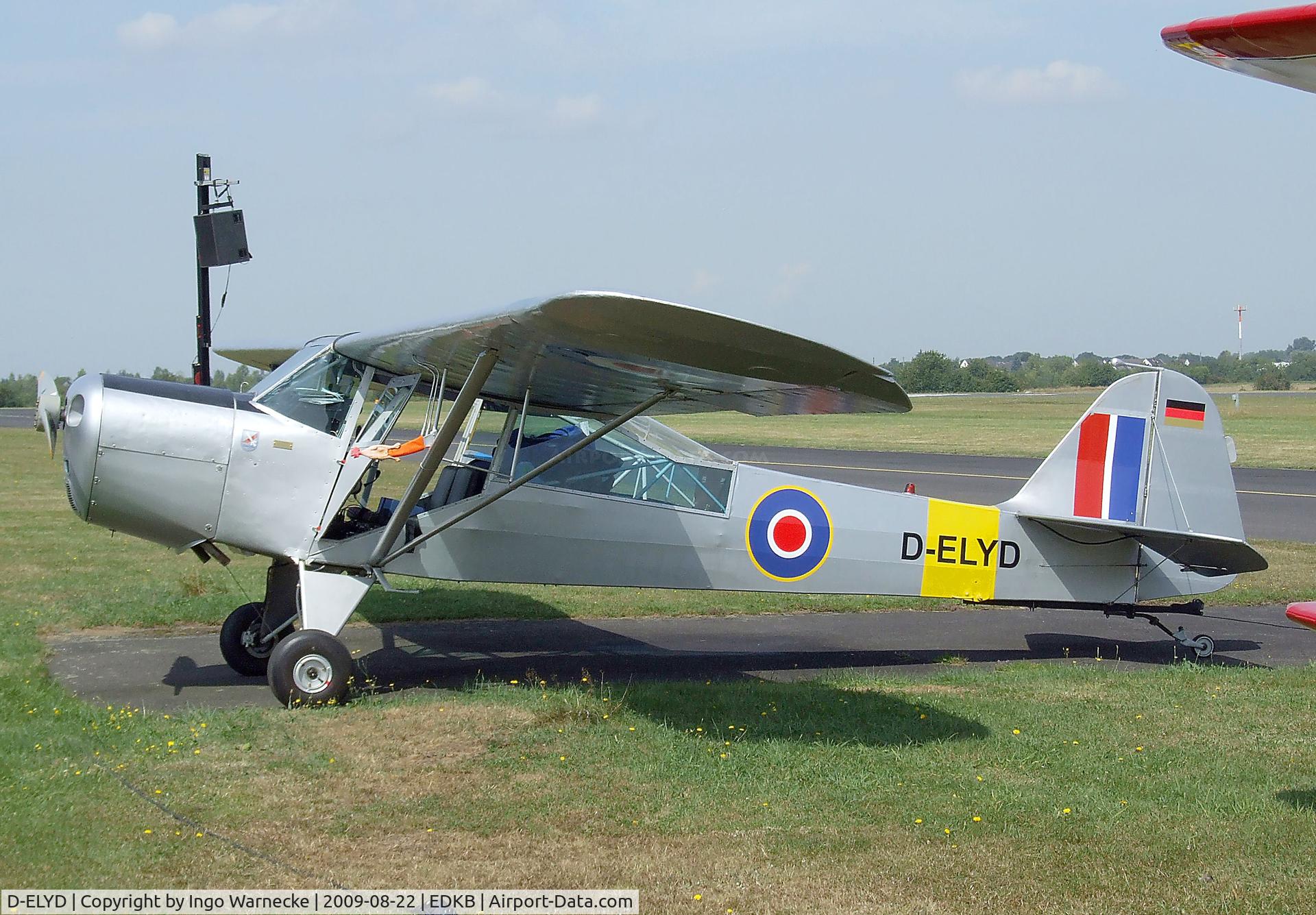 D-ELYD, 1950 Taylorcraft J Auster 5 C/N 1790, Taylorcraft Auster 5 at the Bonn-Hangelar centennial jubilee airshow