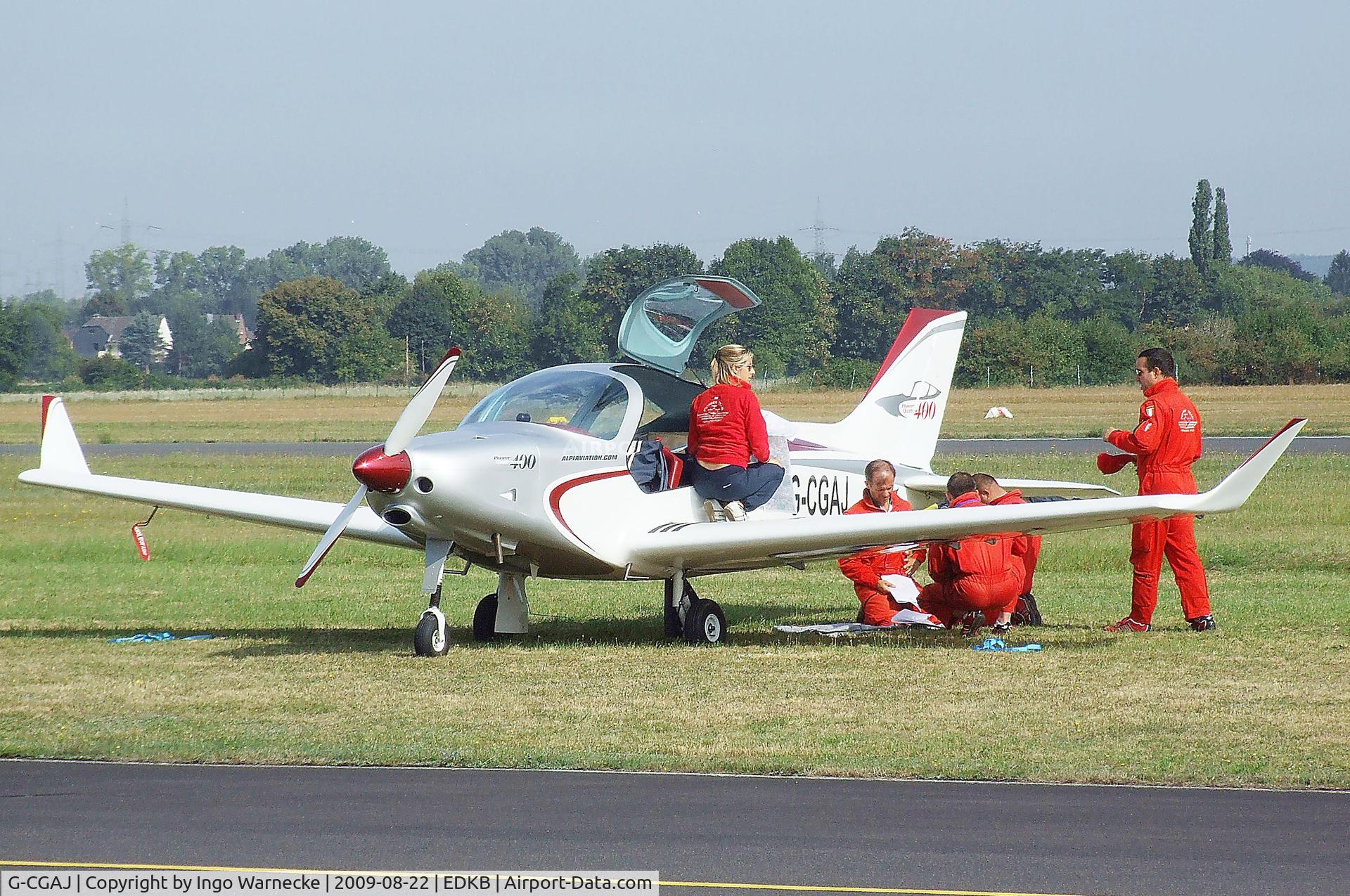 G-CGAJ, Alpi Aviation Pioneer 400 C/N 01, Alpi Aviation Pioneer 400 - accompanying the Pioneer Team - at the Bonn-Hangelar centennial jubilee airshow
