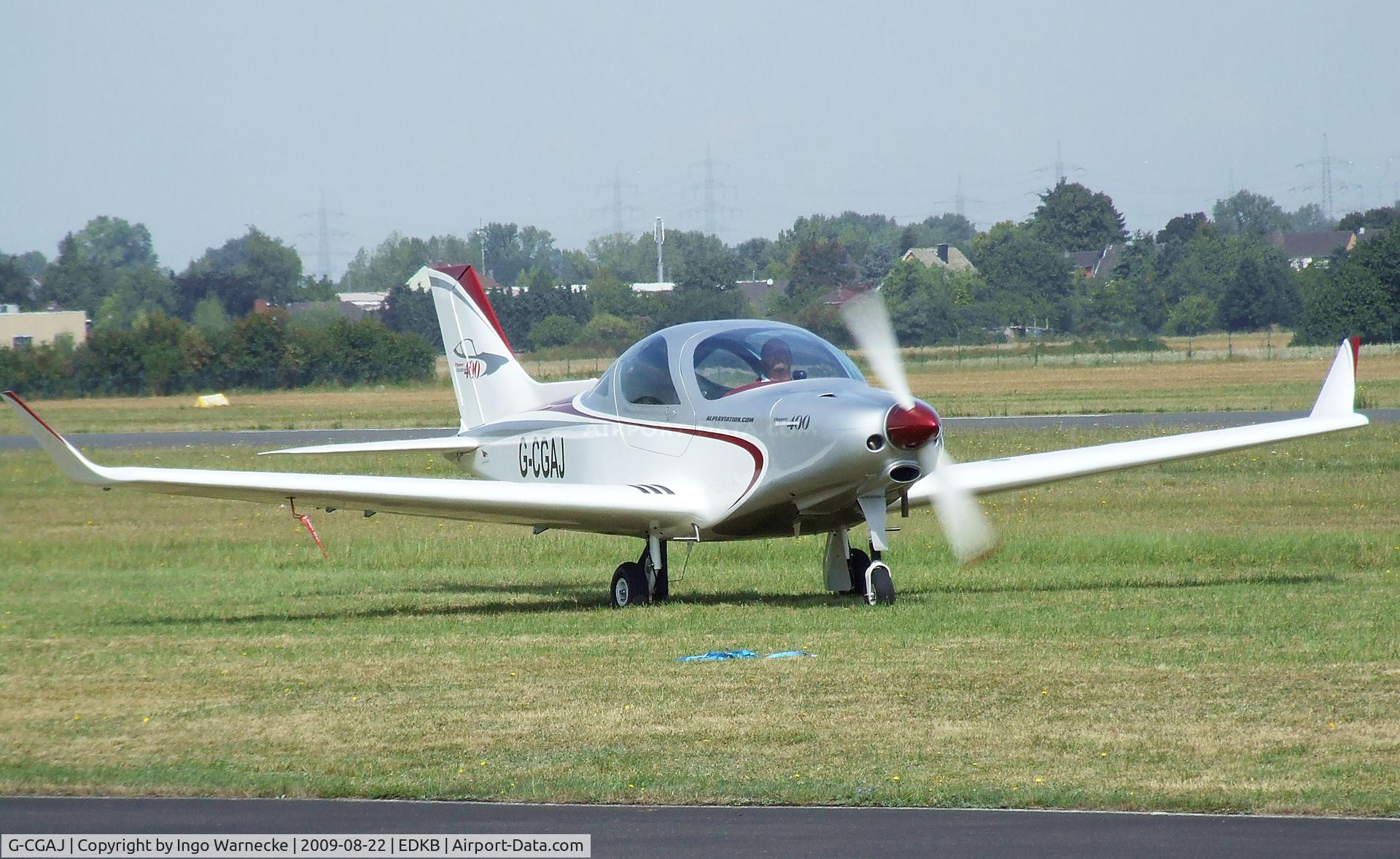 G-CGAJ, Alpi Aviation Pioneer 400 C/N 01, Alpi Aviation Pioneer 400 - accompanying the Pioneer Team - at the Bonn-Hangelar centennial jubilee airshow