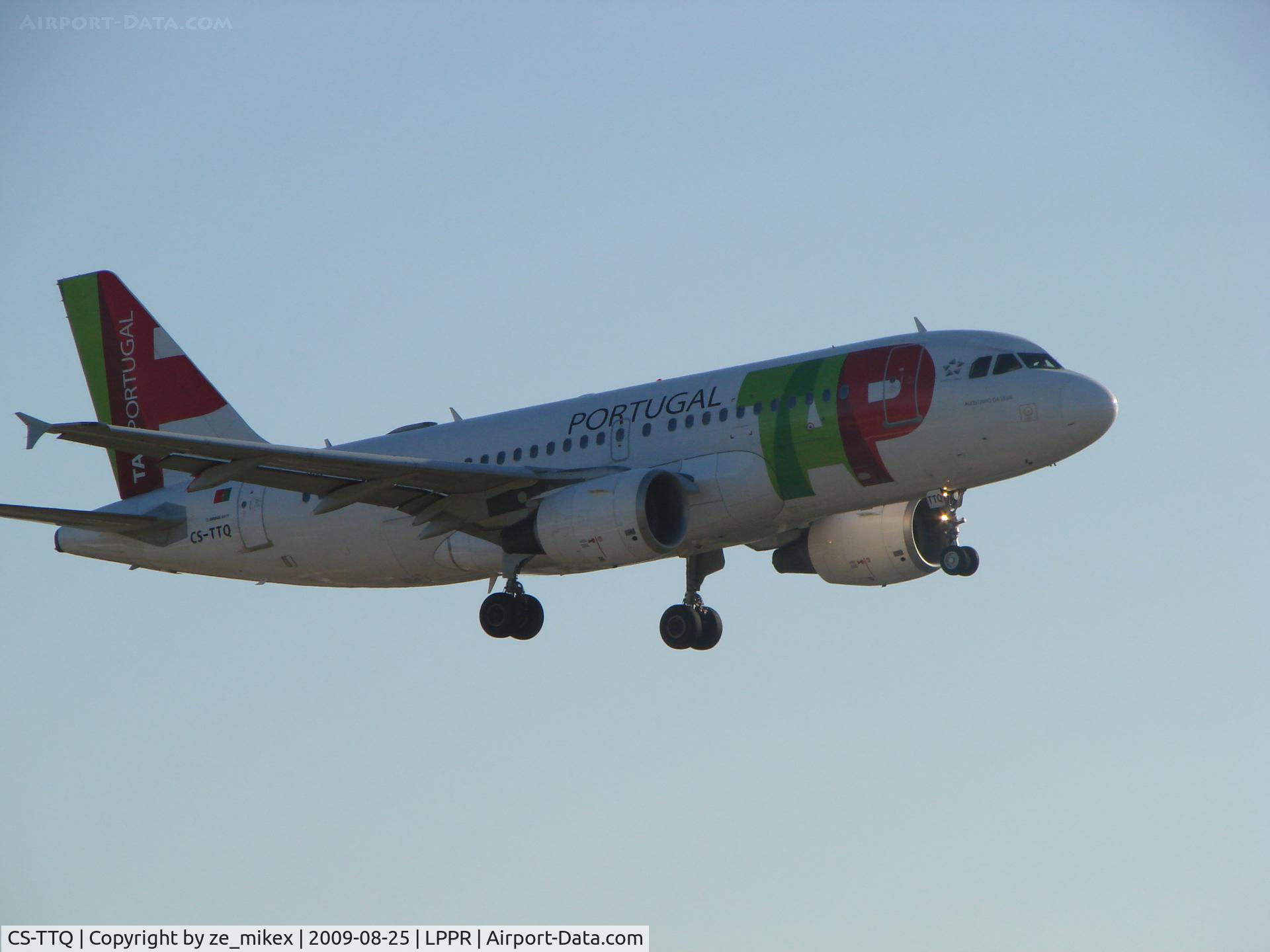 CS-TTQ, 1996 Airbus A319-111 C/N 629, Tap landing