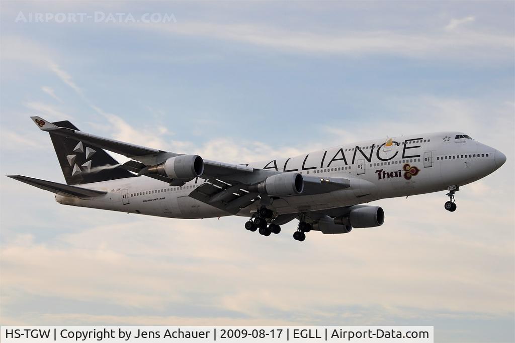 HS-TGW, 1997 Boeing 747-4D7 C/N 27724, Thai Airways - Boeing 747-4D7 - Reg. HS-TGW