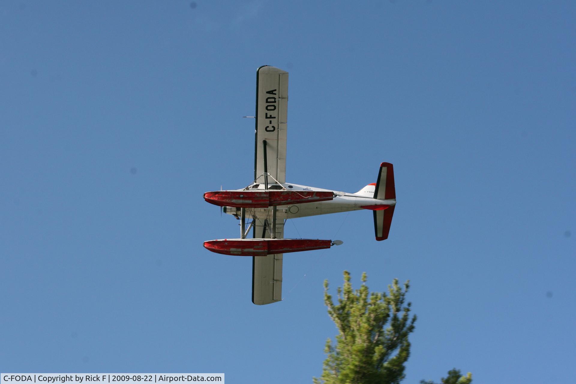 C-FODA, 1951 De Havilland Canada DHC-2 Beaver Mk.I C/N 112, C_FODA flying over beach on Lake Talon