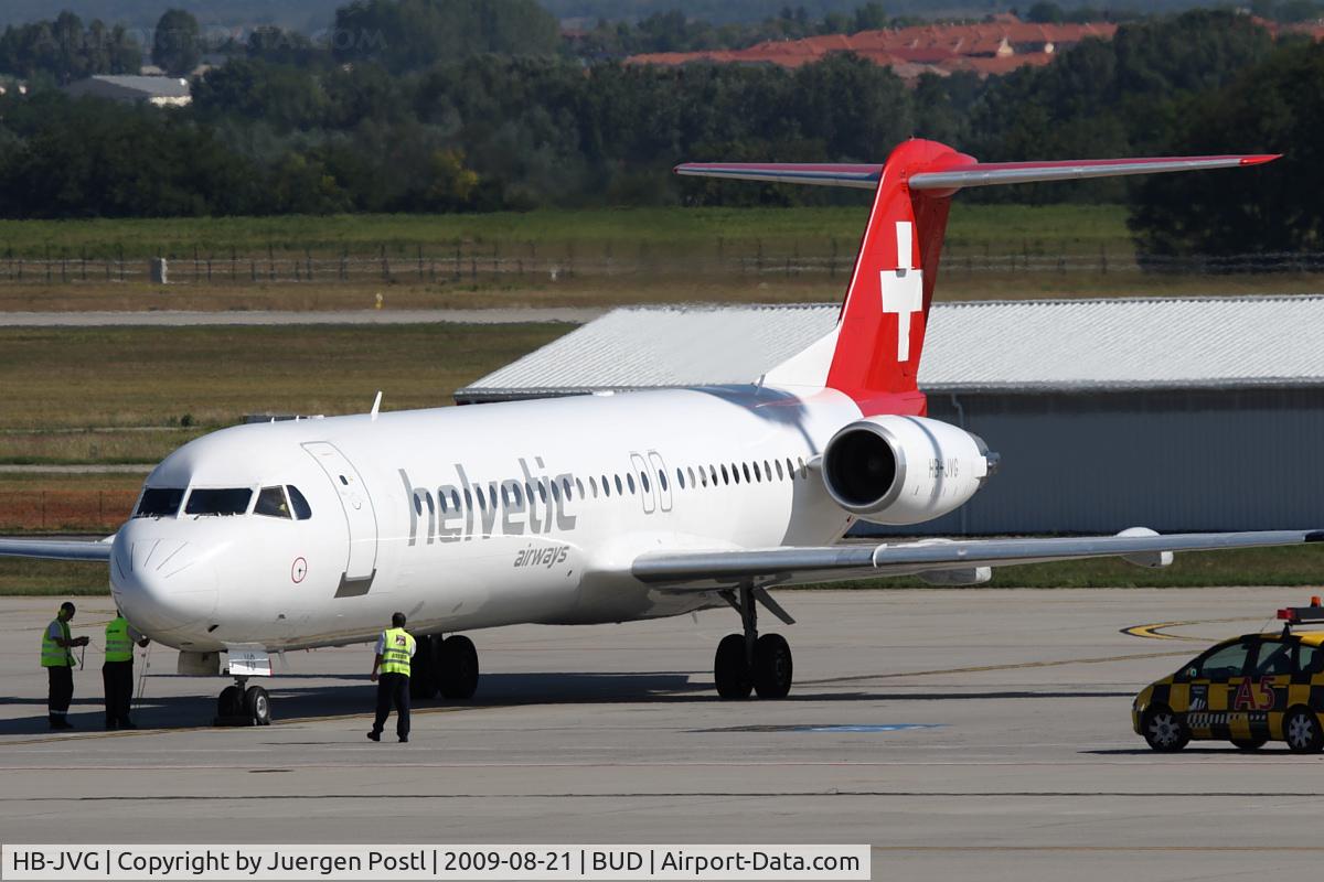 HB-JVG, 1993 Fokker 100 (F-28-0100) C/N 11478, Fokker 100