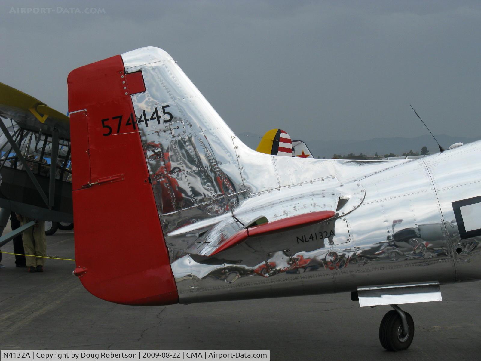 N4132A, 1944 North American P-51D Mustang C/N 122-40985, 1944 North American/Aero Classics P-51D MUSTANG, Rolls Royce V-1650-7 Merlin 1,695 Hp, Limited class, tail