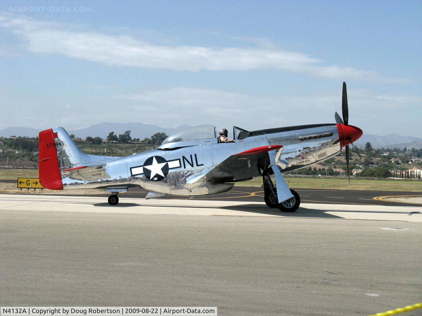 N4132A, 1944 North American P-51D Mustang C/N 122-40985, 1944 North American/Aero Classics P-51D MUSTANG, Rolls Royce V-1650-7 Merlin 1,695 Hp, Limited class, taxi