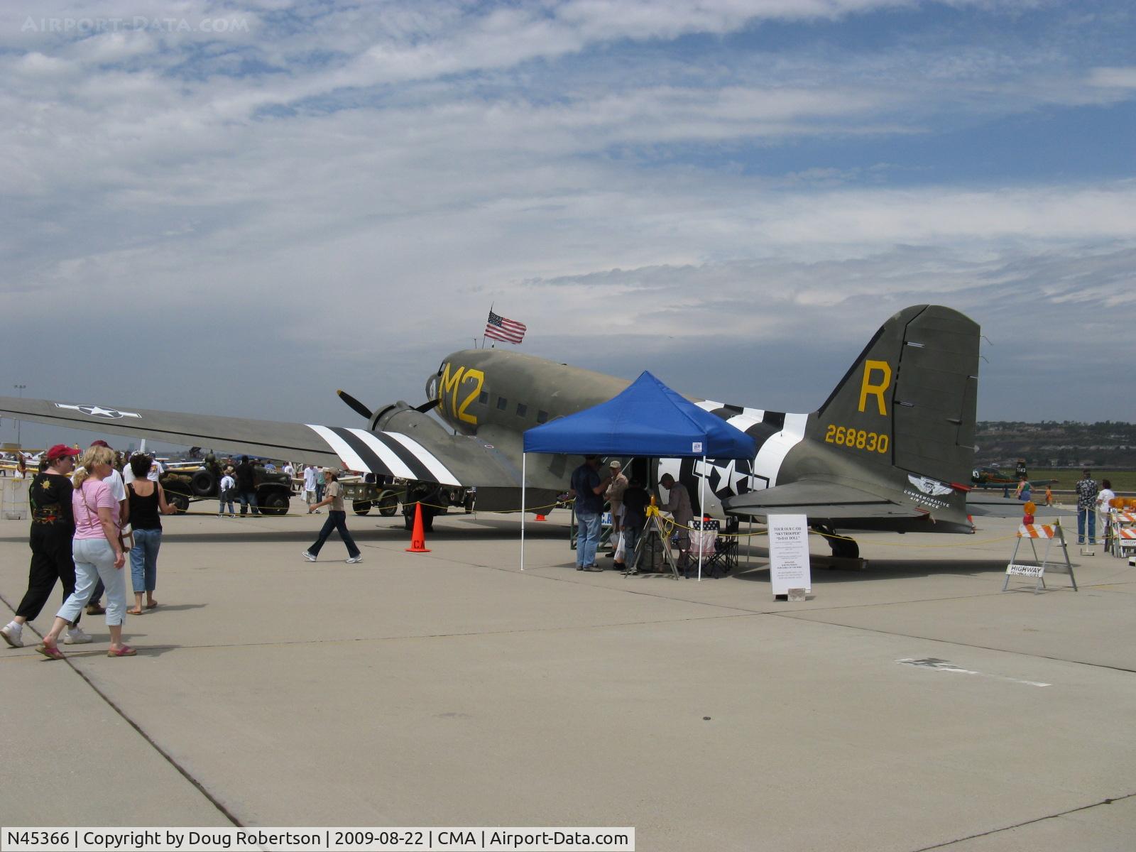 N45366, 1943 Douglas C-53D-DO Skytrooper (DC-3A) C/N 11757, 1943 Douglas C-53D SKYTROOPER 'D-DAY DOLL', two Curtiss-Wright R-1820-56 1,200 Hp each