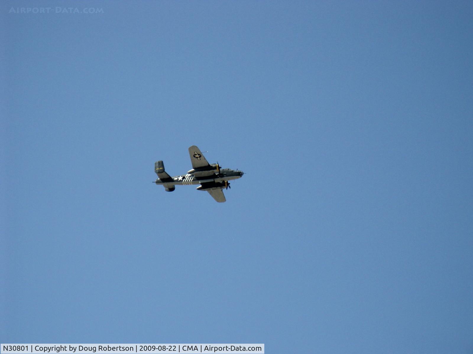 N30801, 1944 North American TB-25N Mitchell C/N 108-34076, 1944 North American B-25N MITCHELL 'Executive Sweet', two Wright Cyclone R-2600s 1,700 Hp each, airshow fly by