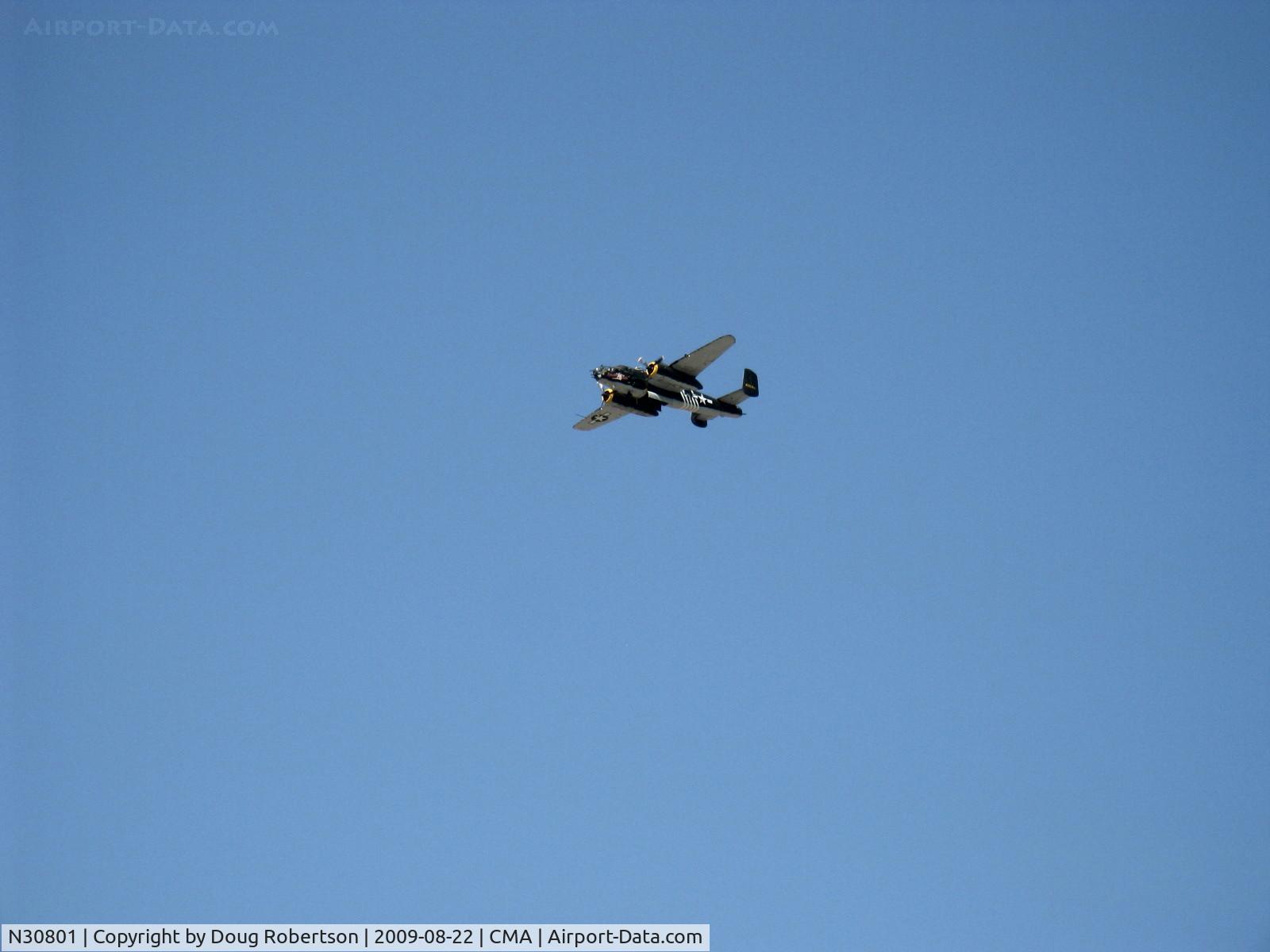 N30801, 1944 North American TB-25N Mitchell C/N 108-34076, 1944 North American B-25N MITCHELL 'Executive Sweet', two Wright Cyclone R-2600s 1,700 Hp each, airshow fly by