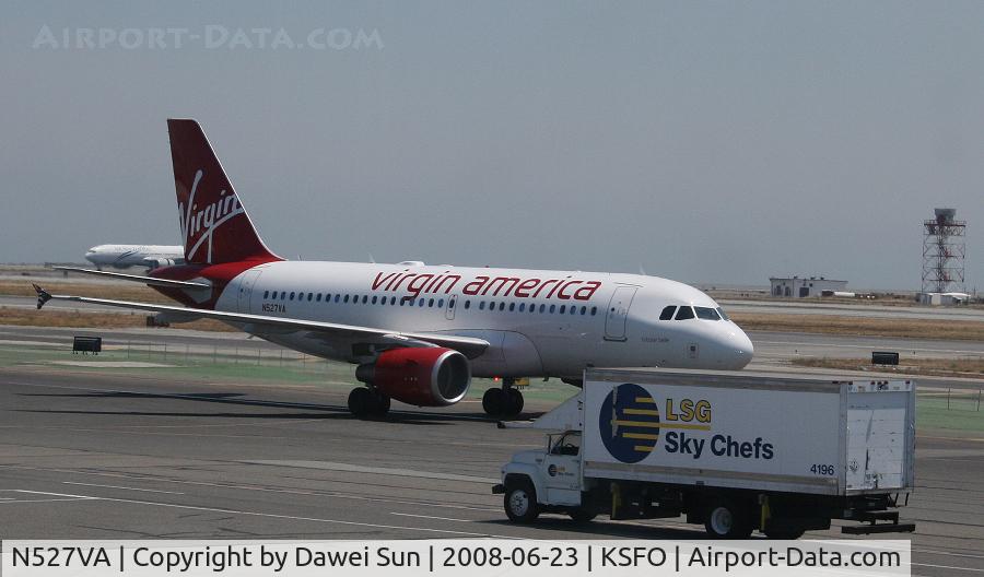 N527VA, 2008 Airbus A319-112 C/N 3417, SFO