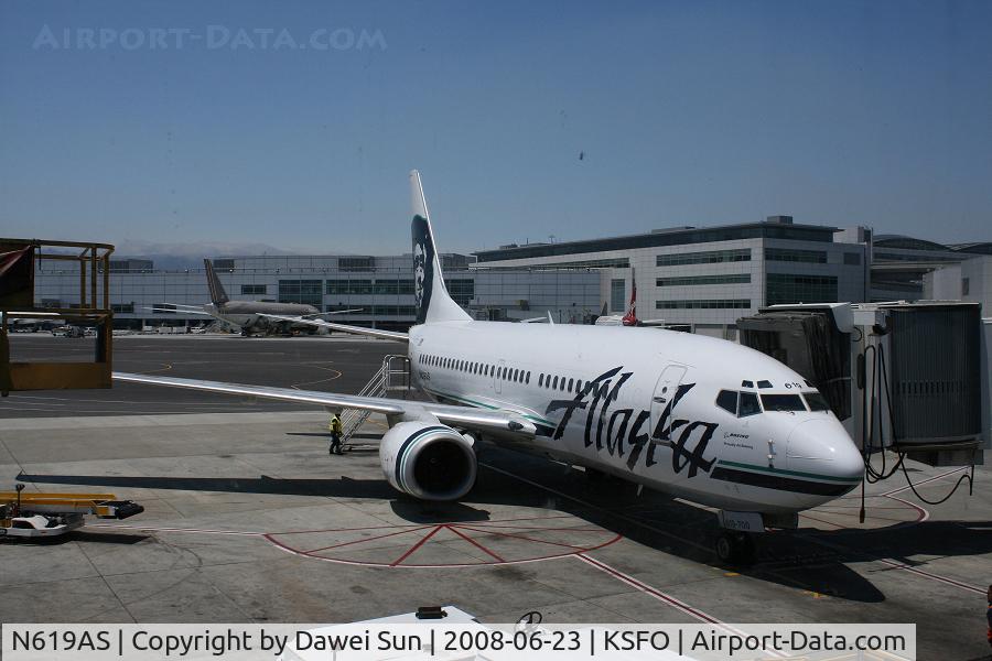 N619AS, 2000 Boeing 737-790 C/N 30164, sfo