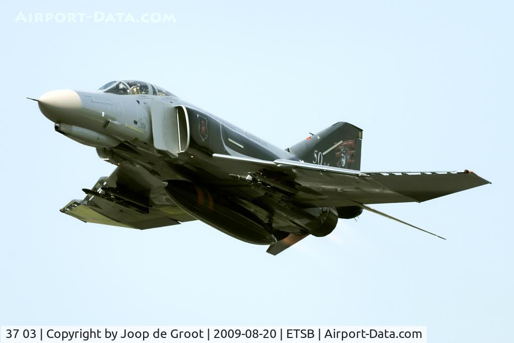 37 03, 1972 McDonnell Douglas F-4F Phantom II C/N 4342, take off from Büchel