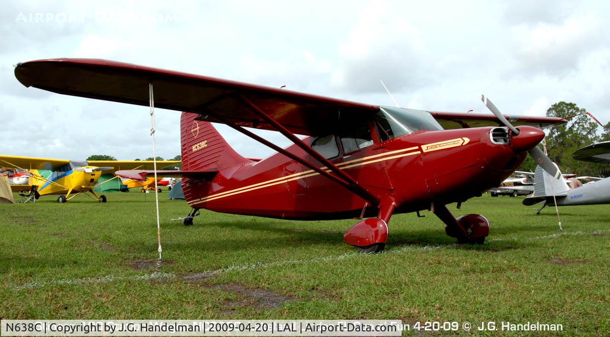 N638C, 1947 Stinson 108-3 Voyager C/N 108-3638, at Sun N' Fun 2009