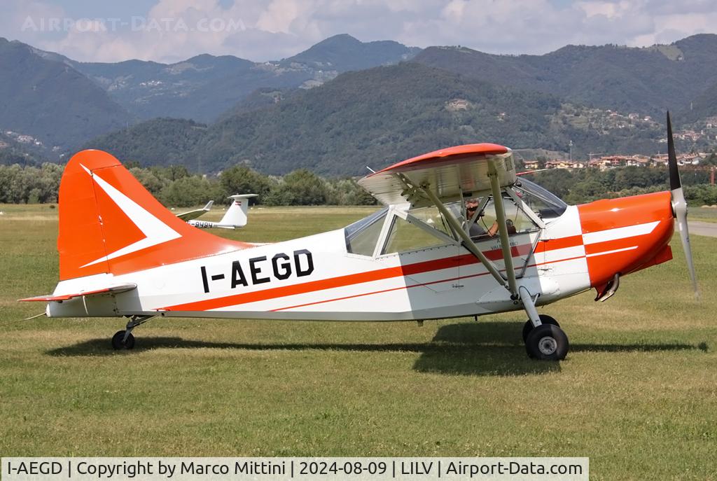 I-AEGD, 1942 Stinson L-5 Sentinel C/N 76-1231, on Valbrembo airport  Bergamo