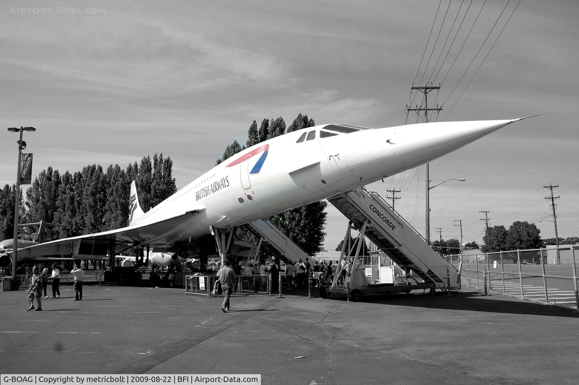 G-BOAG, 1978 Aerospatiale-BAC Concorde 1-102 C/N 100-014, at the Museum of Flight