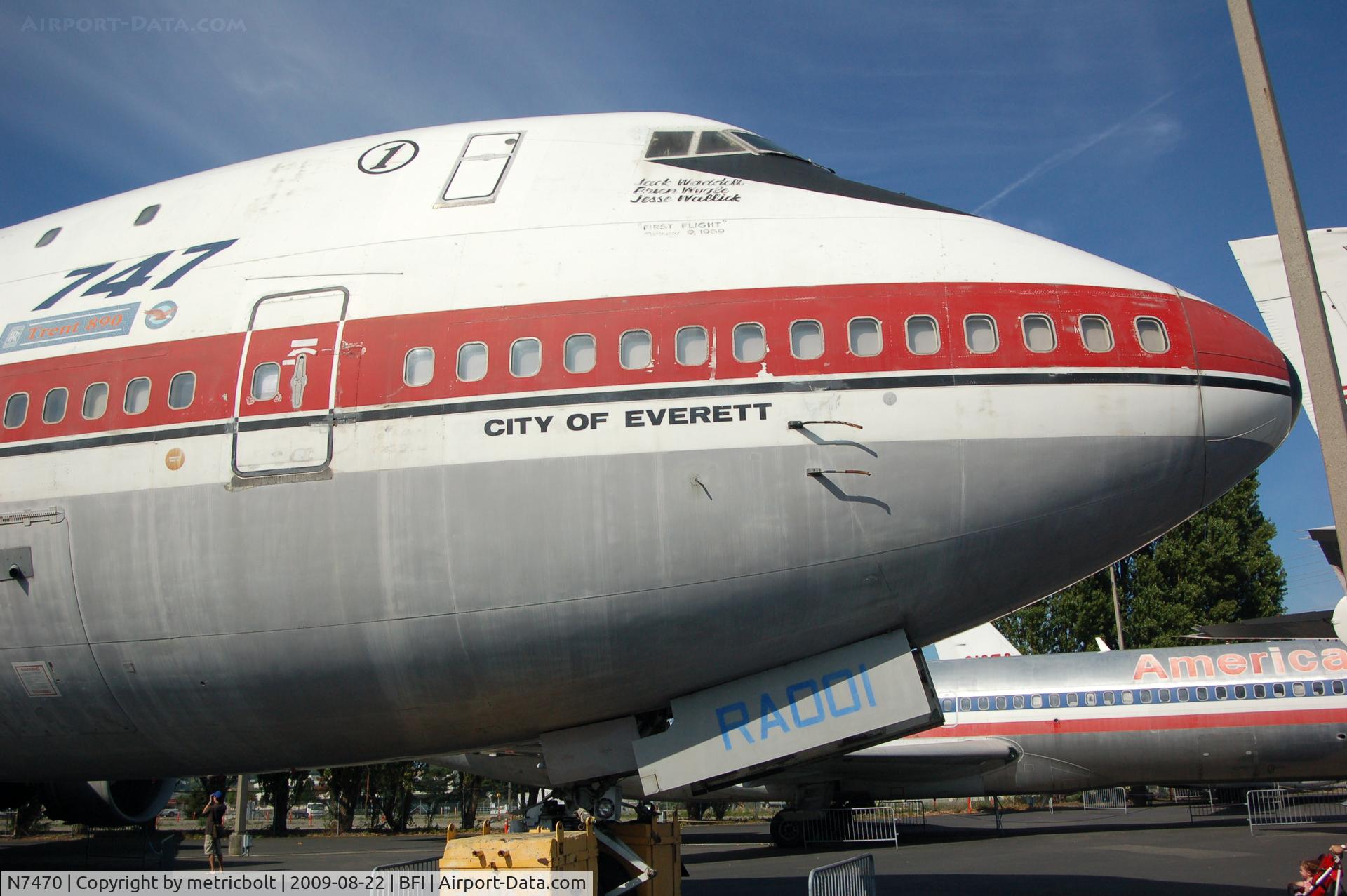 N7470, 1969 Boeing 747-121 C/N 20235, at the Museum of Flight