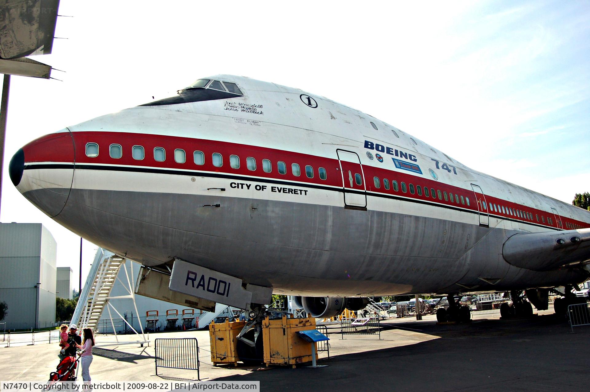 N7470, 1969 Boeing 747-121 C/N 20235, at the Museum of Flight
