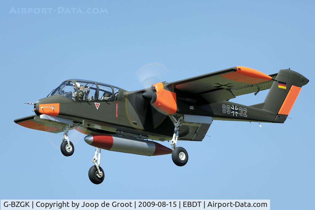 G-BZGK, 1971 North American OV-10B Bronco C/N 338-17, G-BZGK is still in full German markings.