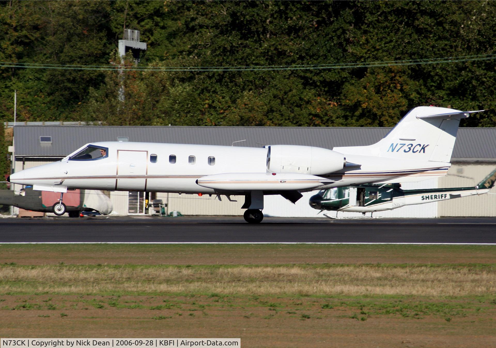 N73CK, Gates Learjet Corp. 35A C/N 092, KBFI