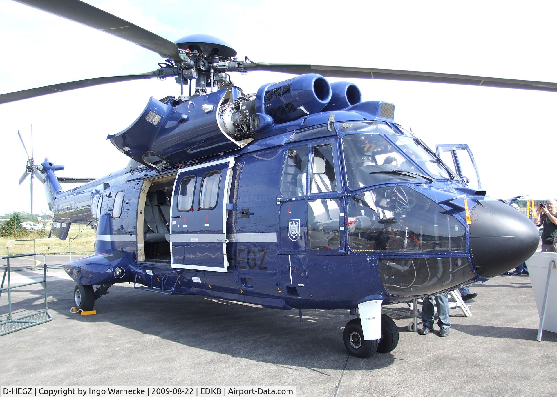 D-HEGZ, Aerospatiale AS-332L-1 Super Puma C/N 2706, Aerospatiale AS.332L1 Super Puma of the Bundespolizei (german federal police) at the Bonn-Hangelar centennial jubilee airshow