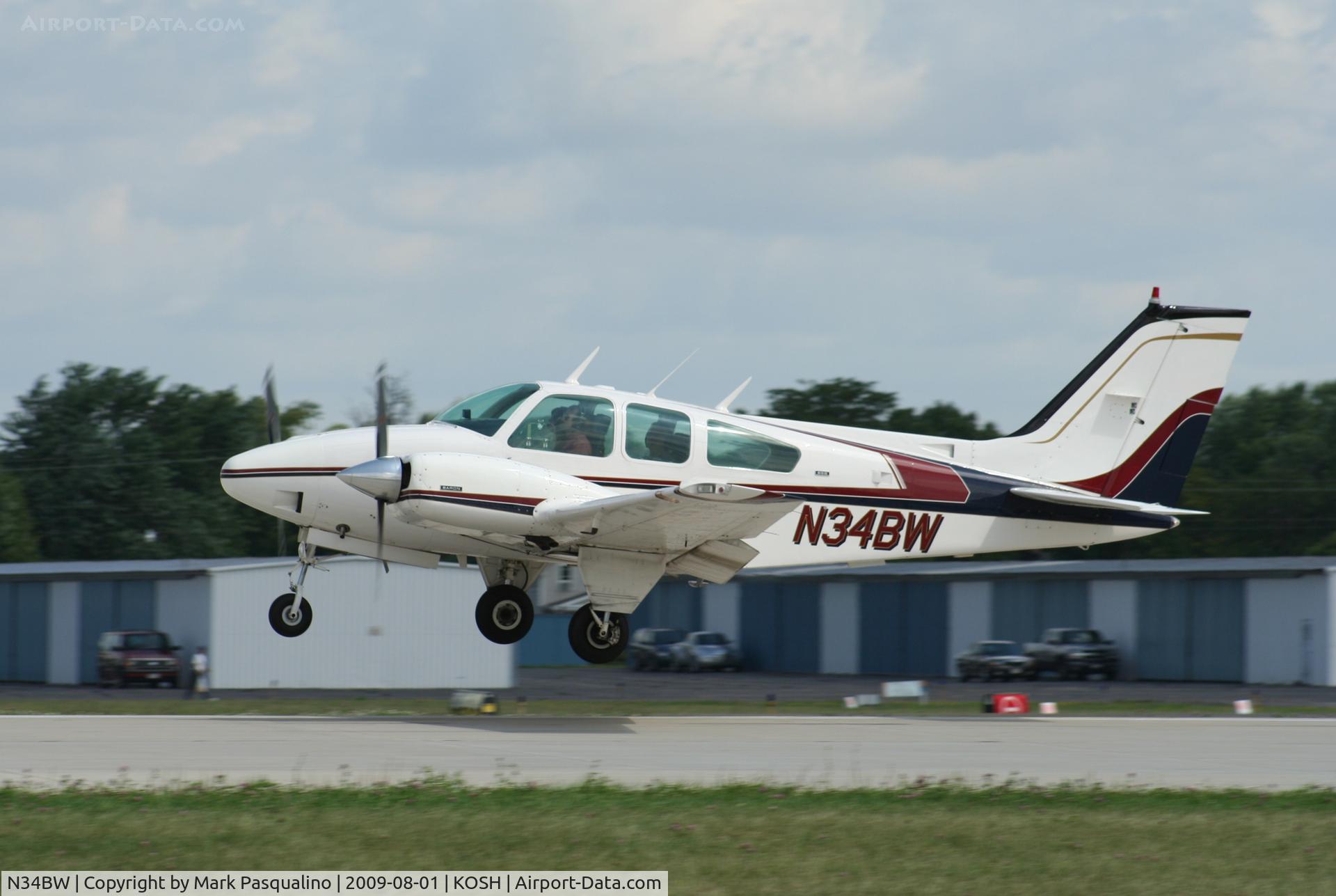 N34BW, 1974 Beech 95-B55 (T42A) Baron C/N TC-1691, Beech B55