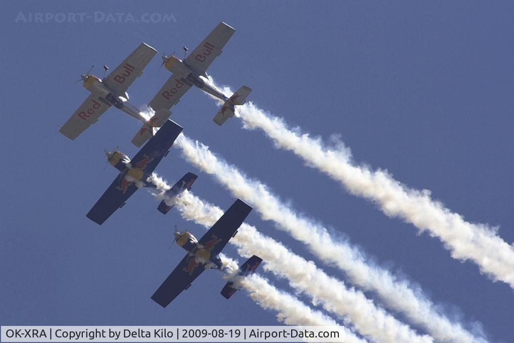 OK-XRA, Zlin Z-50LX C/N 0071, Red Bull Air Race Budapest -Zlin Z-50LX Aerobatics Team