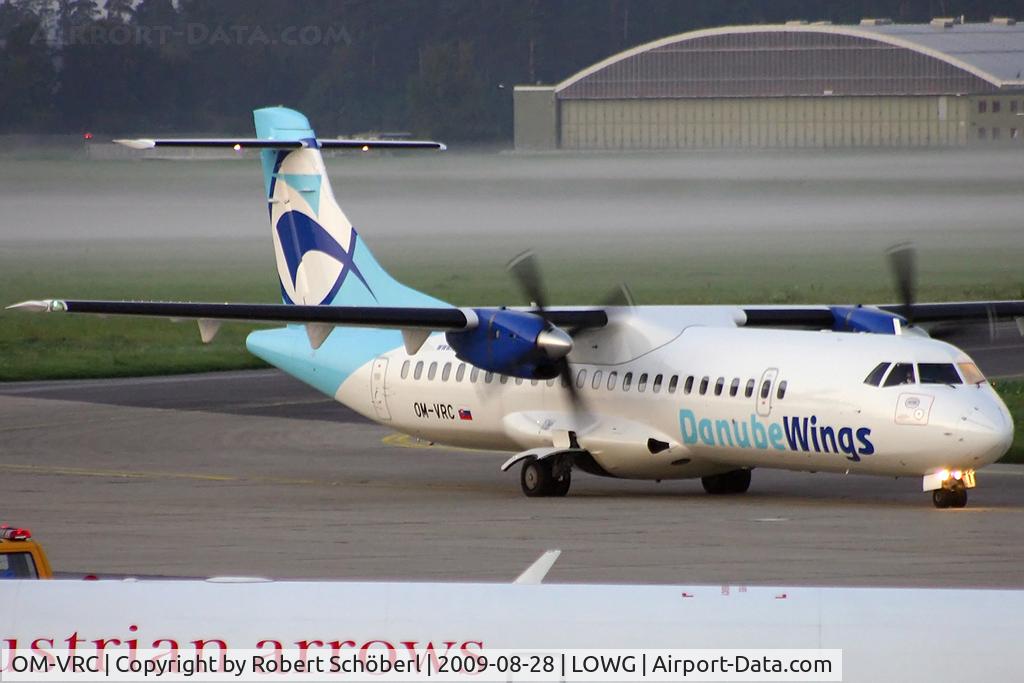 OM-VRC, 1992 ATR 72-202 C/N 307, Danube Wings @ LOWG