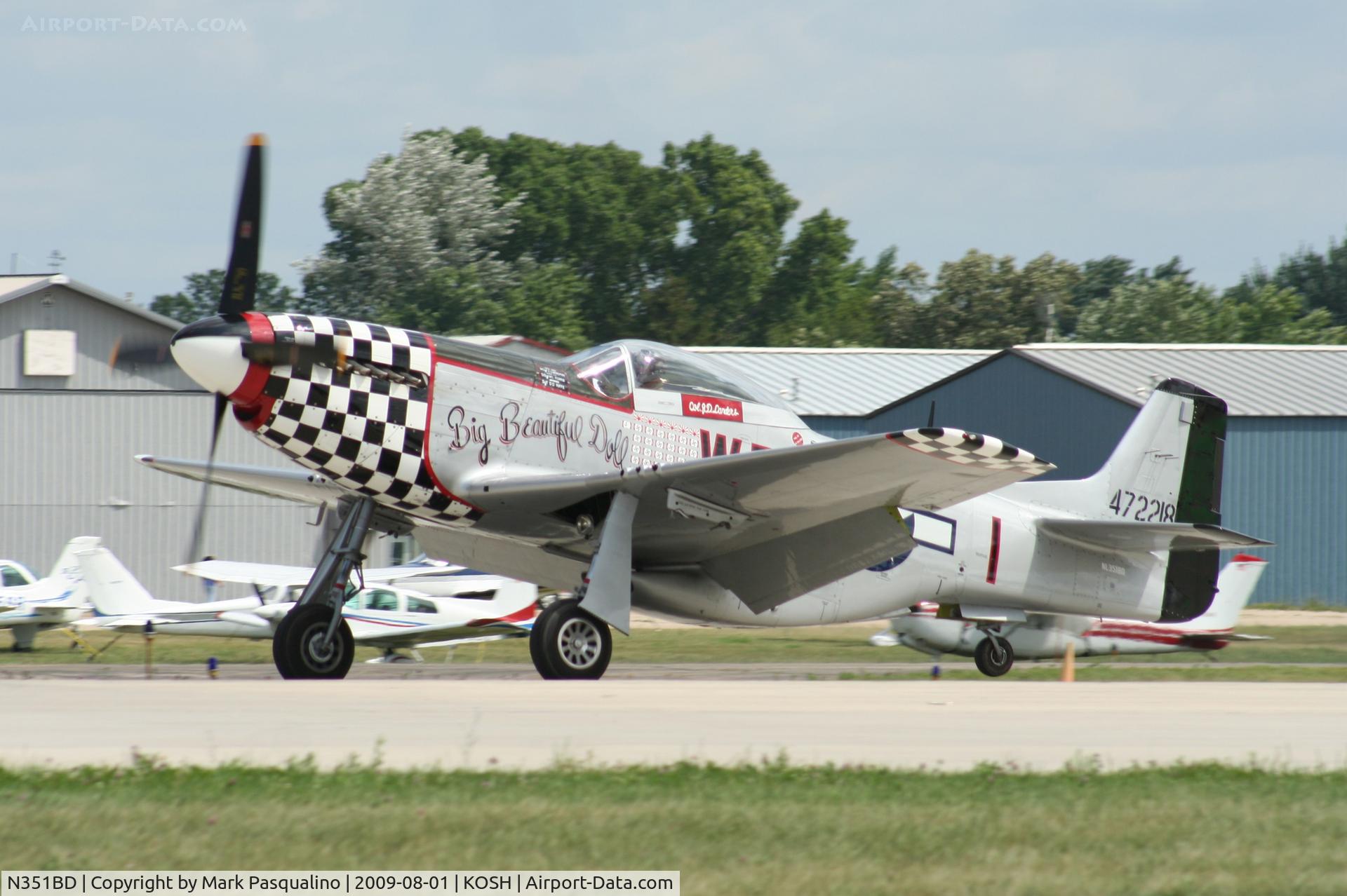 N351BD, 1944 North American F-51D Mustang C/N 44-85634, North American P-51D