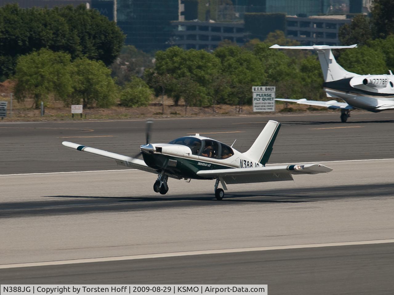 N388JG, 2000 Socata TB-21 TC Trinidad C/N 2021, N388JG arriving on RWY 21