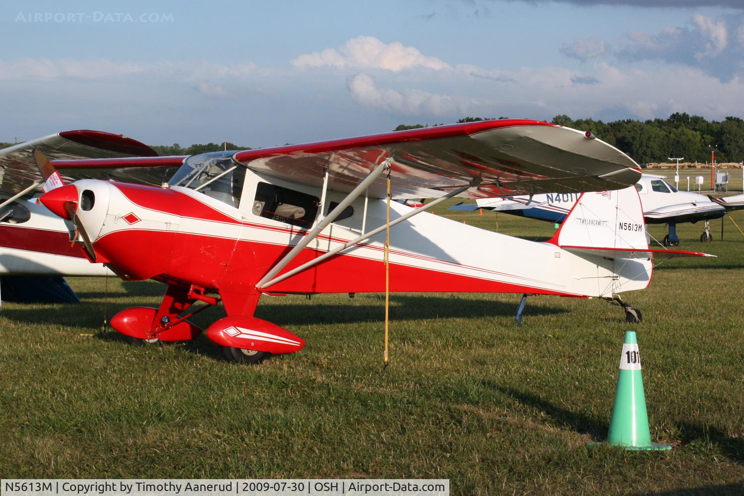 N5613M, Taylorcraft BC-12D-85 Sportsman C/N 12012, 1999 Philpot/oder/stuart/obryan CLIP WING TAYLORCRFT, c/n: 12012
