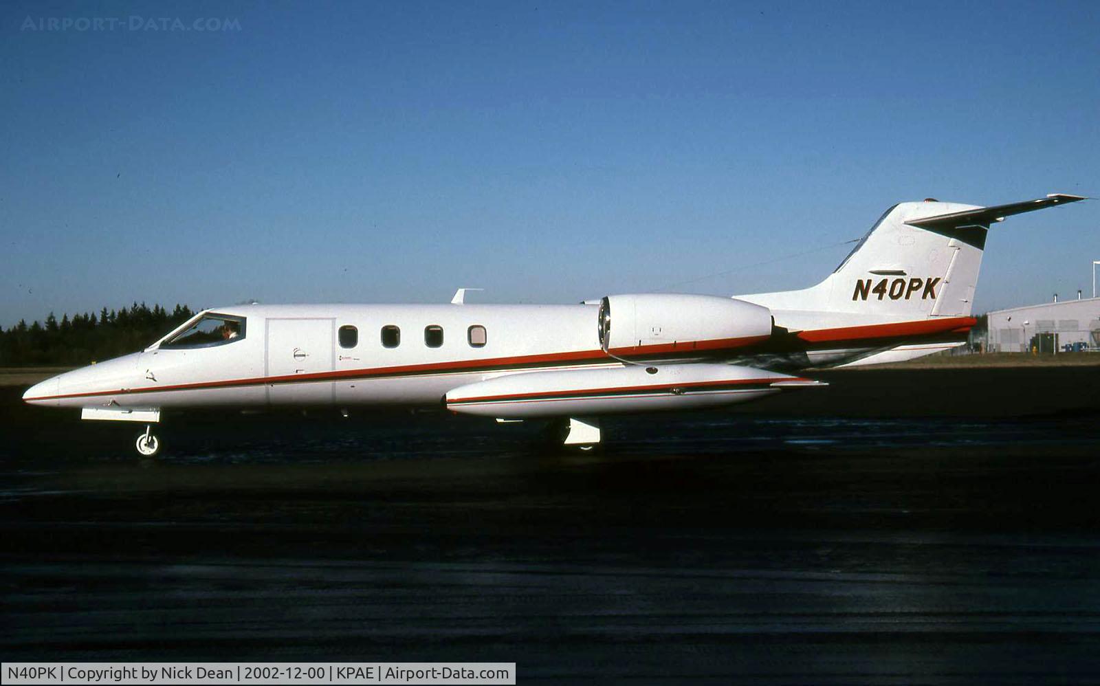 N40PK, 1979 Gates Learjet Corp. 35A C/N 260, KPAE