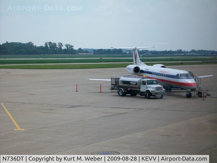 N736DT, 2001 Embraer ERJ-135LR (EMB-135LR) C/N 145388, At gate A1 between flights