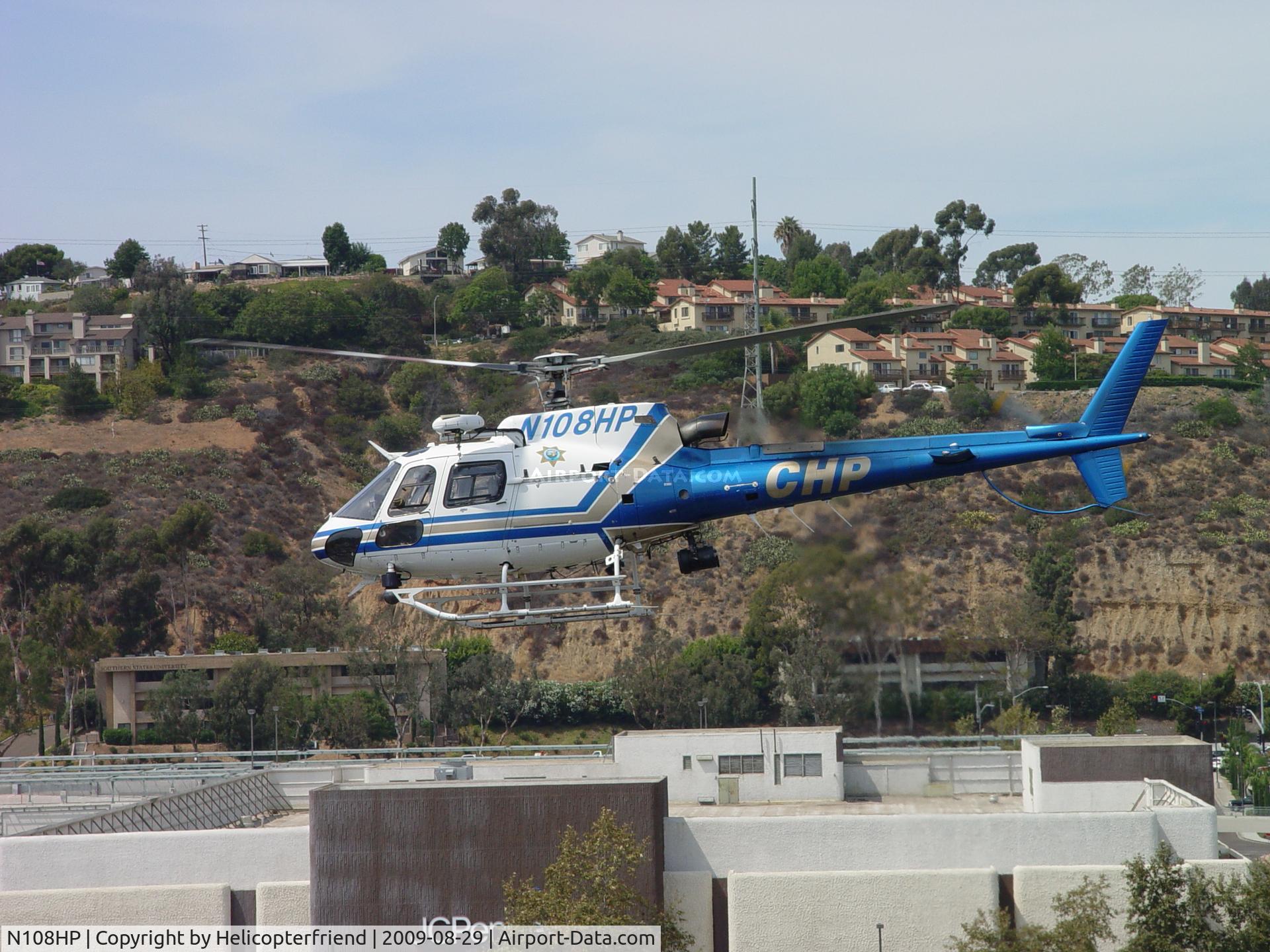 N108HP, 2002 Eurocopter AS-350B-3 Ecureuil Ecureuil C/N 3635, Straight out from hotel's 10th floor