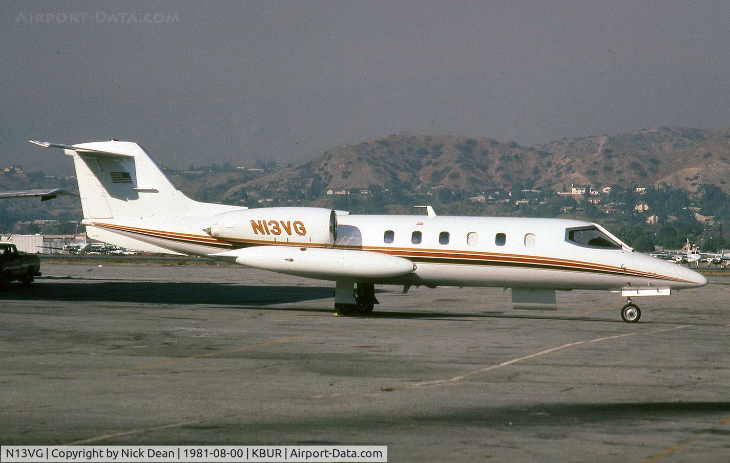 N13VG, 1981 Learjet 35A C/N 35A-386, KBUR