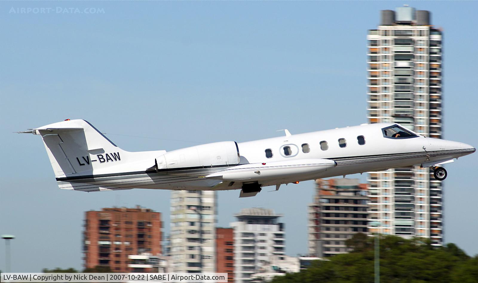 LV-BAW, 1981 Learjet 35A C/N 35A-386, SABE