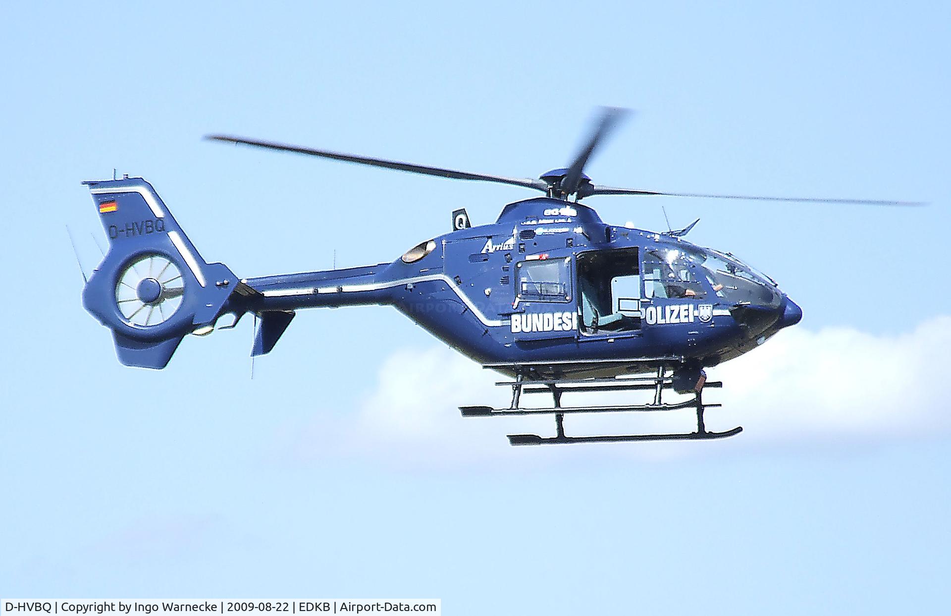 D-HVBQ, Eurocopter EC-135T-2i C/N 0266, Eurocopter EC135T2i of the Bundespolizei (german federal police) at the Bonn-Hangelar centennial jubilee airshow