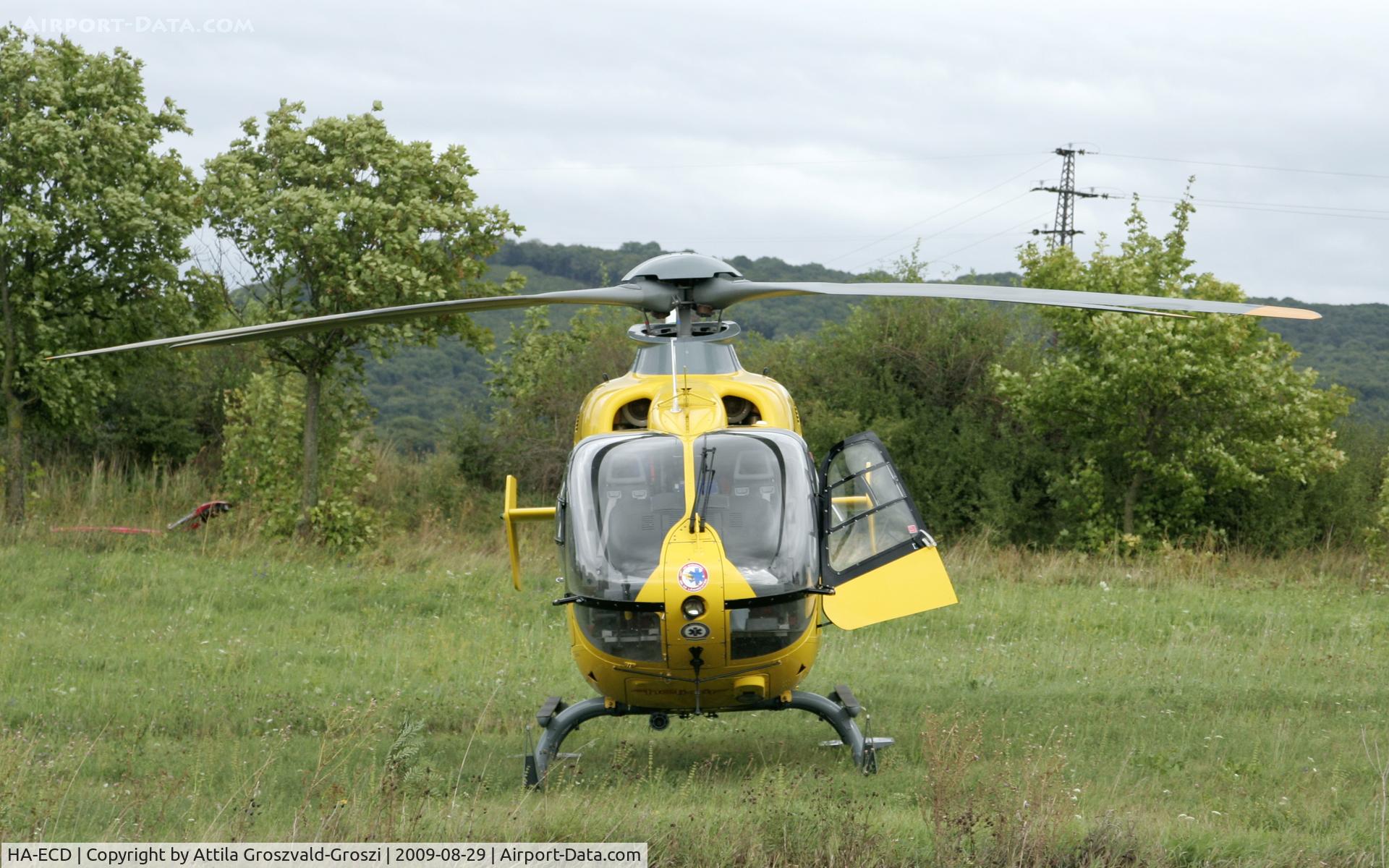 HA-ECD, 2004 Eurocopter EC-135T-2 C/N 0325, Near Szentgál parish, in a road accident rescue.