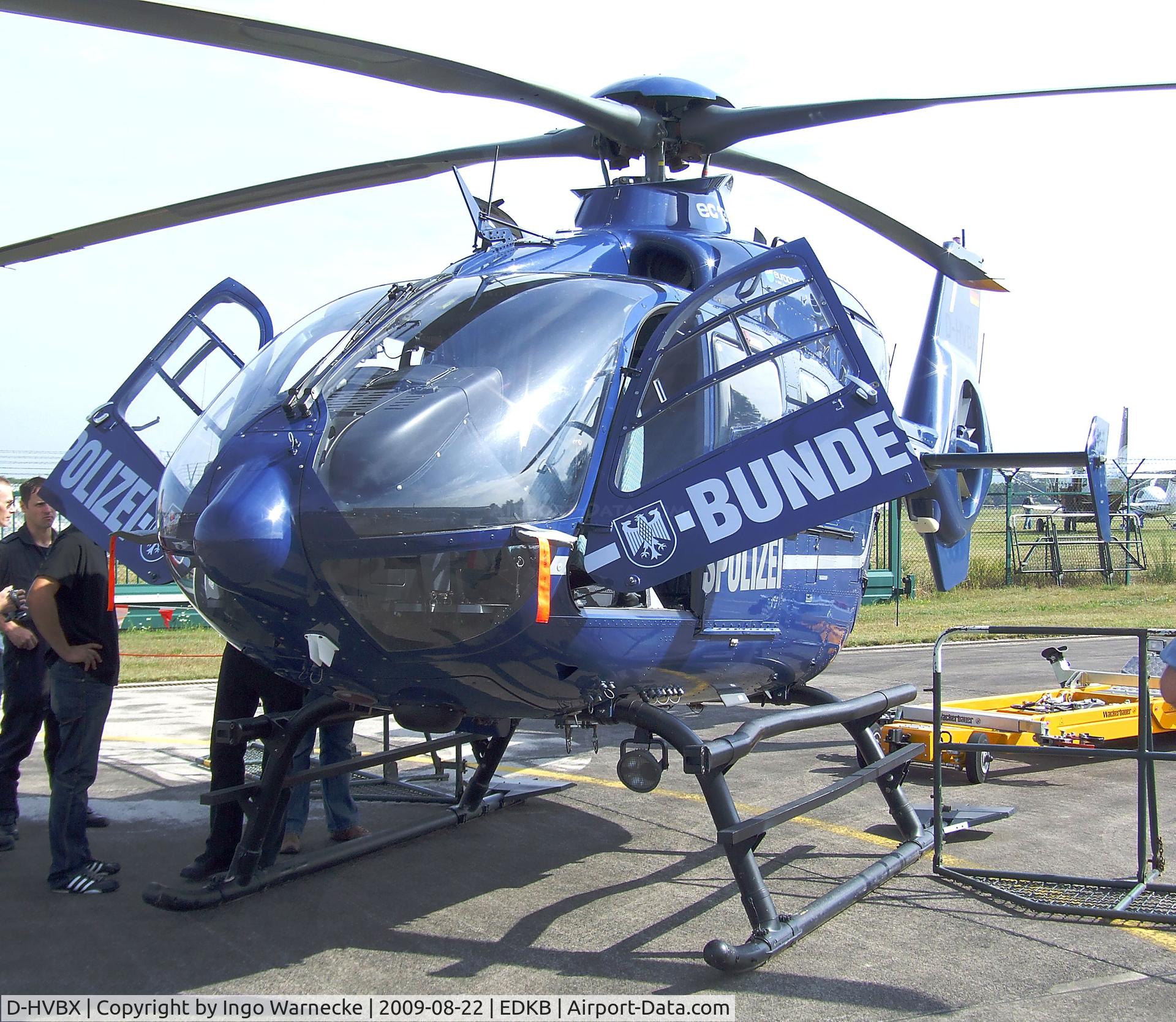 D-HVBX, 2004 Eurocopter EC-135T-2 C/N 0349, Eurocopter EC135T2 of the Bundespolizei (german federal police) at the Bonn-Hangelar centennial jubilee airshow