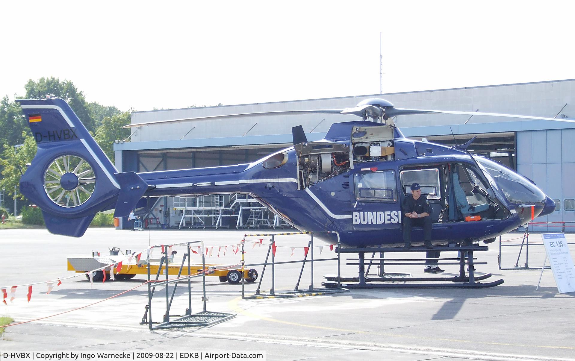 D-HVBX, 2004 Eurocopter EC-135T-2 C/N 0349, Eurocopter EC135T2 of the Bundespolizei (german federal police) at the Bonn-Hangelar centennial jubilee airshow